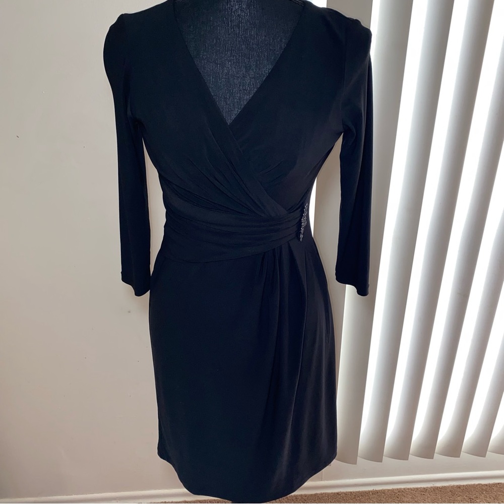 Chaps petite women black dress